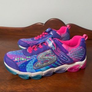 Girls Light Up Skechers